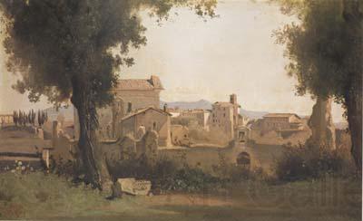 Jean Baptiste Camille  Corot Vue des Jardins Farnese a Rome (mk11) Spain oil painting art